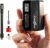 LIBERRWAY Mini Bicycle Pump, Electric Bicycle Air Pump with Pressure Gauge, 120 PSI (4 Units), Presta and Schrader Valve, Auto-Off & LED Light, for Road Bike, Mountain Bike and City Bike