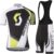 Road Bike Jersey Short Sleeve Men’s Set Cycling Clothing Men with 5D Gel Padding Cycling Jersey with 5 Pockets Summer