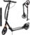 Habib Gruppe Cityroller Adults‘ Non-Electric Aluminium Folding Scooter, 200 mm Large Wheels, Scooter with Double Suspension, Height Adjustable Handbrake, 100 kg Load Capacity from 14 Years