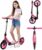 FREEDARE Cityroller Scooter for Children and Adults Foldable Scooter for Adults 200 mm Large Wheels Scooter Height Adjustable up to 100 kg Children’s Scooter