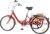 24 Inch Adult Tricycle 3 Wheel Senior Bike 6 Speed Tricycle Senior Cruiser Adult Tricycle with Basket and Light