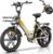E-Bike klapprad 20 Zoll Elektrofahrrad Pedelec Cityräder Faltrad für Erwachsene 150kg Belastung 36V 20,8Ah Doppelakku 45-90km Reichweite 250W Motor 7-Gang LCD Display
