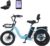 18 E BIK Folding Electric Tricycle for Adults, 3 Wheel Electric Tricycle with Luggage Basket, Wide Tyres for Adults, Foldable, Easy Entry, 30 kg Load Capacity