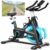 [2026 Aktualisierte] Wenoker Heimtrainer Fahrrad mit Magnetischem Widerstand, Indoor Spinning Bike mit App Hometrainer Fahrrad Kardio Training Fitnessbikes, Bis 160KG