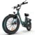 URLIFE E-Bike for Adults, 20 x 3.0 Inch Fat Tyres Electric Bicycle for City Commuters, 48 V 13 Ah Replaceable Battery up to 100 KM, 250 W Motor with LCD Display, 7 Speed Electric Bicycles for Men and