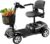Electric Scooter for Seniors, Foldable & Lightweight, Large Outdoor Tyres for Secure Grip on All Surfaces, Range 20 km, Black