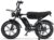 OUXI Pro E-Bike 20 Inch Fatbike Electric Bicycle, Double Battery 2 x 15 Ah up to 100 km, 250 W Motor 60 Nm, Hydraulic Disc Brakes, Full Suspension, Bluetooth Speaker, Front Luggage Rack