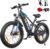 VARUN E Bike, 26 x 4.0 Zoll Ebike Herren mit 85Nm 250W Motor, 48V 18AH Akku, bis 150km Reichweite, Vollfederung, 5 PAS LCD-Display, 25km/h, 7 Gang, Offroad E-Bike für alle Geländearten