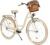 MILORD Women’s City Bike Comfort with Wicker Basket Vintage Bicycle 26 / 28 Inch 1 Speed