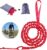 Children’s Bicycle Tow Rope, 3 Metre Tow Strap, Elastic, Load Capacity 500 lbs, Elastic Recovery Tow Strap for Bicycle, MTB or Mountain Bike (Red)