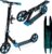 Bergen City Scooter Elite – Foldable, Aluminium, 200 mm Polyurethane Wheels, Shock Absorber, Hand & Foot Brake, Height Adjustable, Children from 6 Years & Adults up to 100 kg