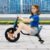 Drift Scooter, Children’s Drift Scooter, 90 x 68 x 60 cm, Pedal Scooter Drifts Cart, Load Capacity 80 kg Adjustable, Children’s Pedal Tricycle Can Be Used for Children from 6 Years (Blue Panel)