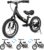 YBIKE 2 in 1 Balance Bike, Children’s Balance Bike and Children’s Bicycle Dual Use Function, Suitable for Children Aged 1-7, 12, 14, 16 Inches with Brake, Pedal, Training Theory