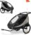 hauck Dryk Duo Plus Bicycle Trailer & Pram Set for 2 Children (6-48 Months), Includes Rain Cover, Sun Sail, Drawbar, Buggy Wheel, Flag and LED Light, Black