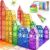 Magnetic Tiles Children’s Toy STEM Magnetic Toy for Toddlers Magnetic Blocks Building Toy Preschool Learning Sensory Montessori Toy for 3+ Years Old Boys and Girls