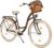 MILORD Women’s City Bike Comfort with Wicker Basket Vintage Bicycle 26 / 28 Inch 1 Speed