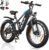 VARUN E Bike, Men’s E-Bike with 26 x 4.0 Inch Fat Tire, 48 V 18 Ah Battery, Up to 150 Km, 85 Nm 250 W Motor, Off-Road Ebike Mountain Bike with Full Suspension, 7-Speed, All-Terrain Electric Bicycle