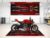 MPM Motorcycle Mat for Streetfighter V4 S, Washable, Non-Slip, Oil and Water Repellent, Parking Mat for Garage, Showroom, Workshop, Ducati Red, Size 1: 86.6 x 39.4/220 x 100 cm
