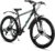 HILAND 26 Zoll Mountainbike für Erwachsene, 3/6 Speichenrad 18 Gang Herren Damen Mountainbike mit Doppelscheibenbremse, 26 Zoll MTB Aluminiumrahmen Fahrrad