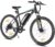 Hiland 26 Zoll Elektrofahrrad mit 250W Motor, 7 Gang E-Bike für Männer Frauen, Herren und Damen Elektro-Mountainbike mit Scheibenbremsen, 36V 7.8Ah Akku E-MTB, Schwarz/Weiß