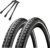 Set of 2 Conti Bicycle Tyres Ride Tour Reflex 26 or 28 Inch Various Widths (ETRTO from 37/42/47 to 559-622) + 3 MSZweirad Metal Tyre Levers