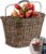 Büchel Bicycle Basket Front Made of Polyrattan I with Innovative Quick Click Bracket I Bicycle Basket for Front 35 x 26 x 25 cm I Bicycle Basket Handlebar, Handlebar Basket Bicycle